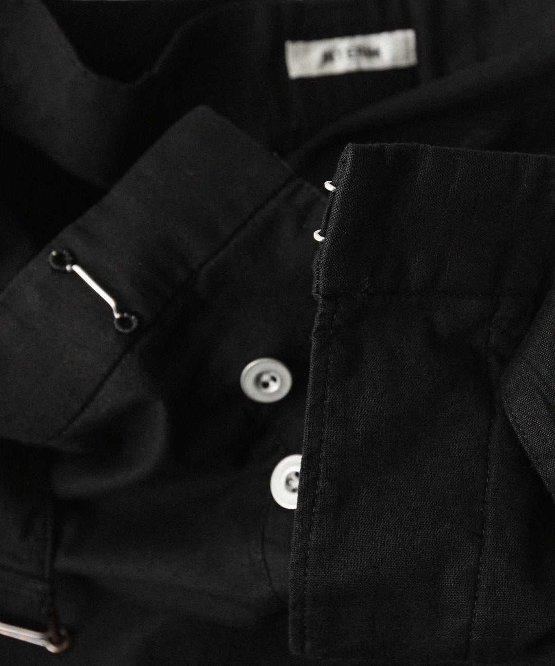 INTÉRIM インテリムのBLACK SURFAR GARMENT DYE BELTED FRENCH ARMY MIL BAGGY TROUSERのBLACK公式通販サイトsession福岡セレクトショップ
