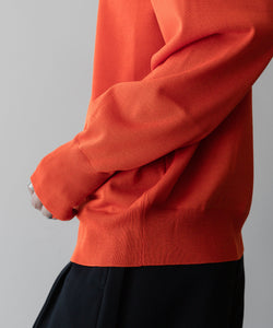 ssstein(シュタイン)の24AWコレクション WOOL SILK KNIT CREW NECK LS - ORANGE 公式通販サイトsession福岡セレクトショップ