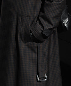 ssstein / シュタイン】OVERSIZED BALMACAAN COAT - GINGHAM | 公式