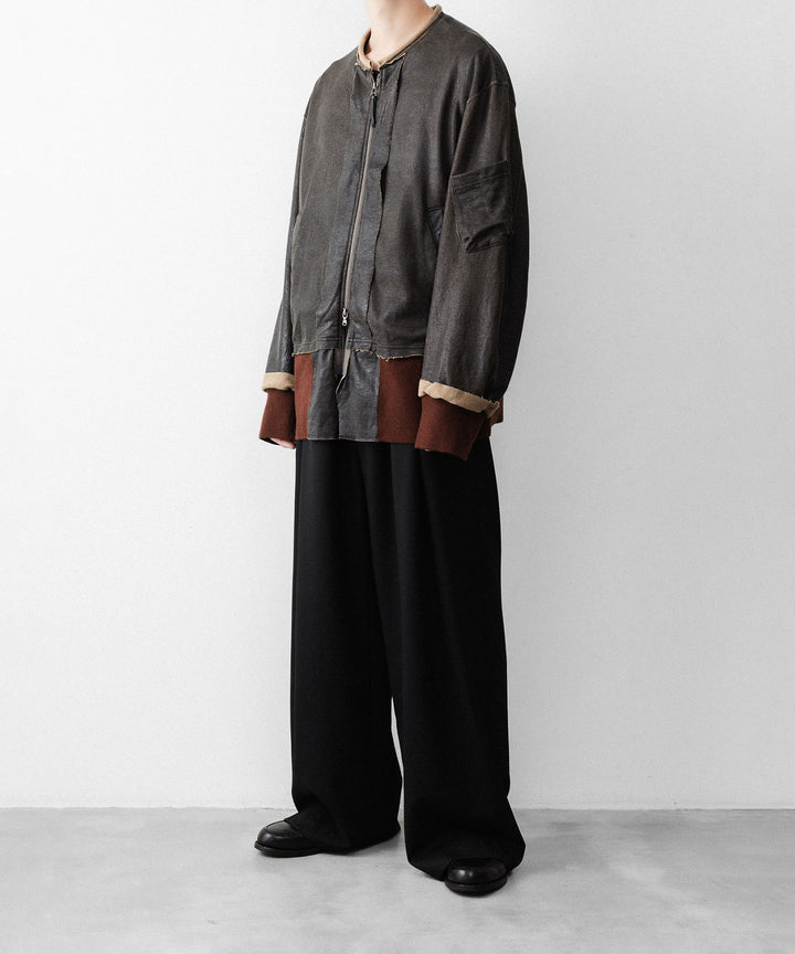 ANTHEM Aアンセムエー のCRACK TERRY MILITARY BLOUSON - BROWNの公式通販サイトsession福岡セレクトショップ