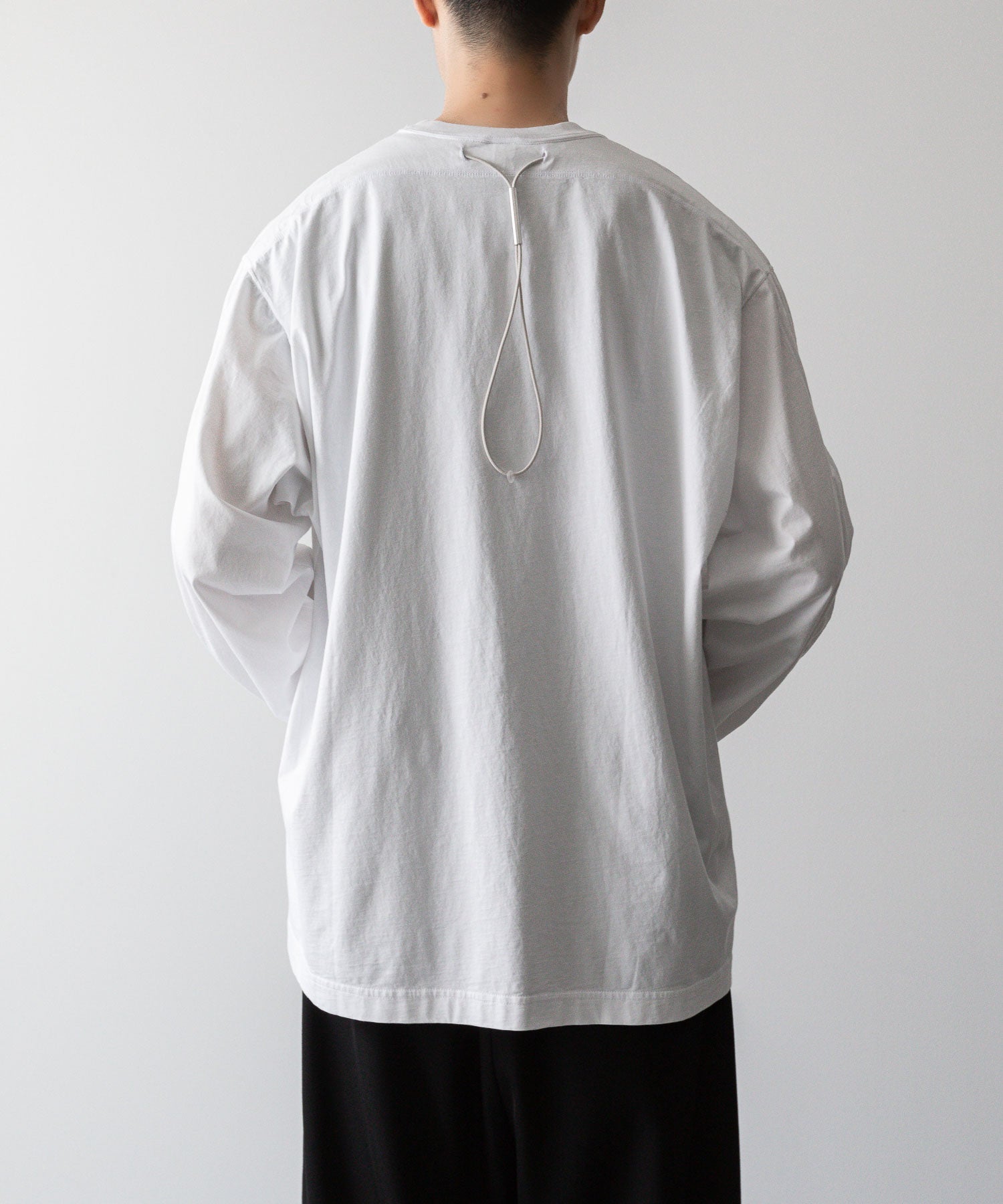 VEIN ヴェインのSUEDED CO JERSEY VESSEL L/S TEE - WHITEの公式通販サイトsession福岡セレクトショップ