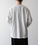 画像をギャラリービューアに読み込む, VEIN ヴェインのSUEDED CO JERSEY VESSEL L/S TEE - WHITEの公式通販サイトsession福岡セレクトショップ
