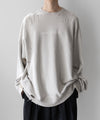 【stein】OVERSIZED REBUILD SWEAT LS - GREIGE