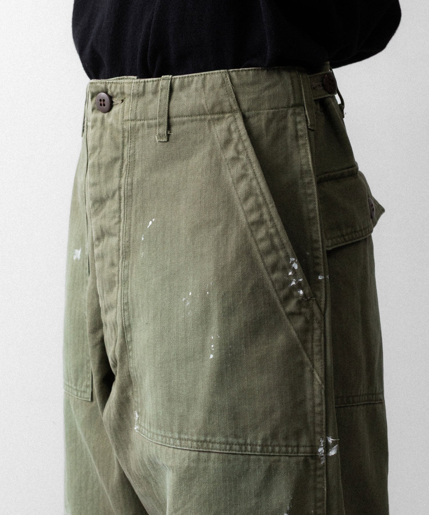 INTÉRIM/インテリム】 MILK PAINT VINTAGE WASH ORGANIC COTTON US