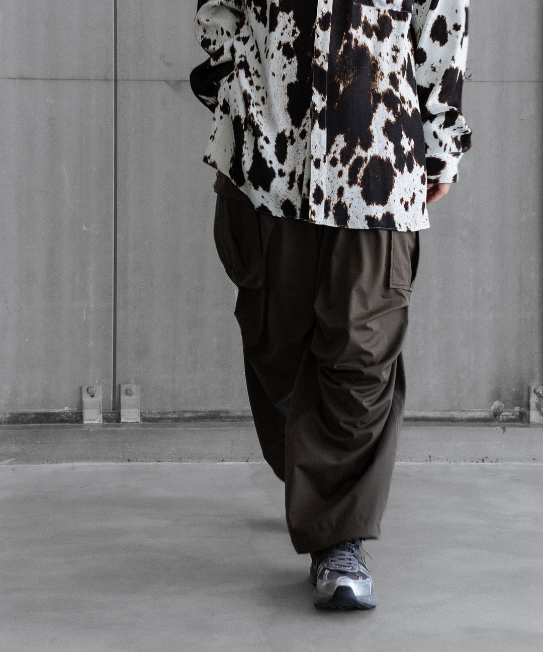 ANTHEM A-アンセムエーのLAYER PATTERN PRINTED SHIRTのFOG WHITE 公式通販サイトsession福岡セレクトショップ