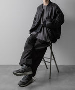 画像をギャラリービューアに読み込む, 【ssstein】LEATHER FLIGHT JACKET - DARK CHARCOAL
