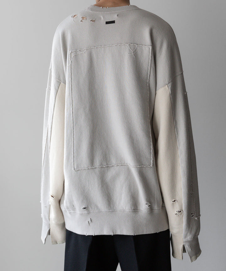 stein(シュタイン)の23AWコレクションOVERSIZED REBUILD SWEAT LSのGREIGE