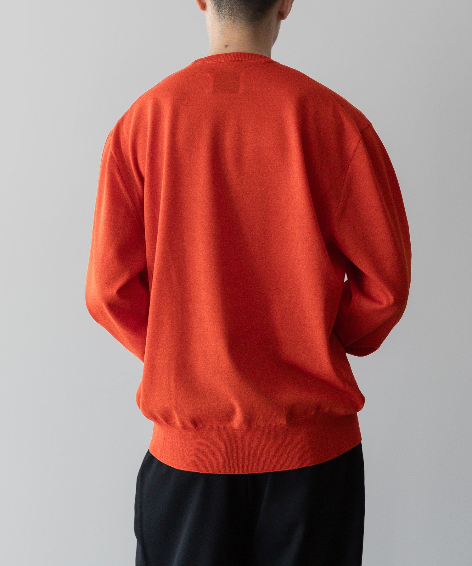 ssstein(シュタイン)の24AWコレクション WOOL SILK KNIT CREW NECK LS - ORANGE 公式通販サイトsession福岡セレクトショップ