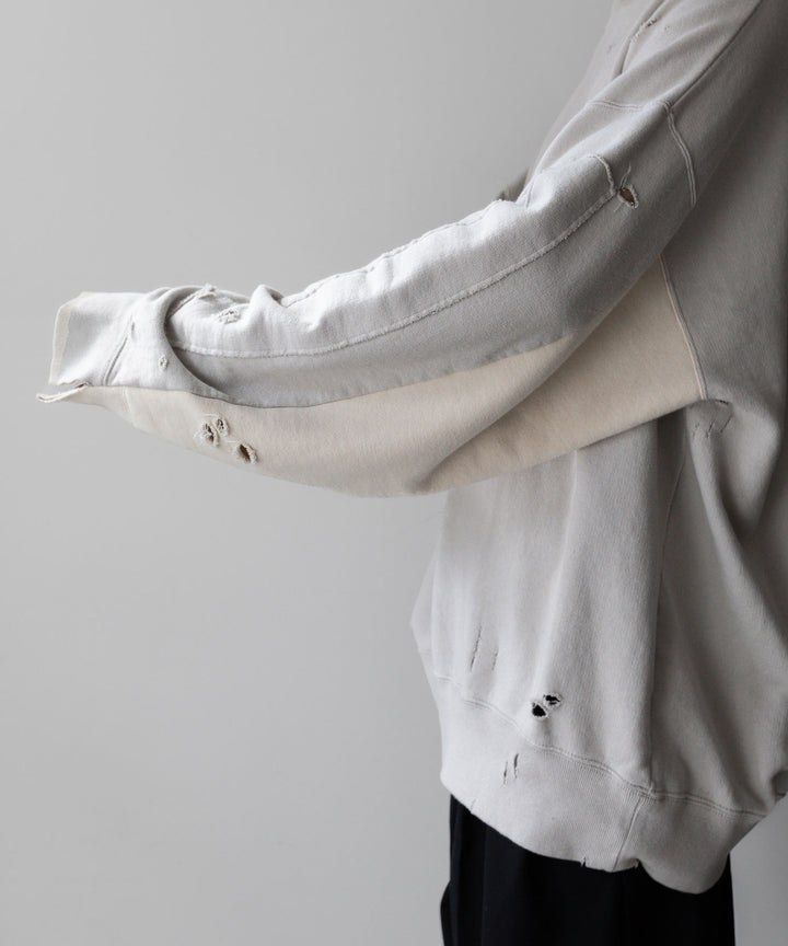 stein(シュタイン)の23AWコレクションOVERSIZED REBUILD SWEAT LSのGREIGE