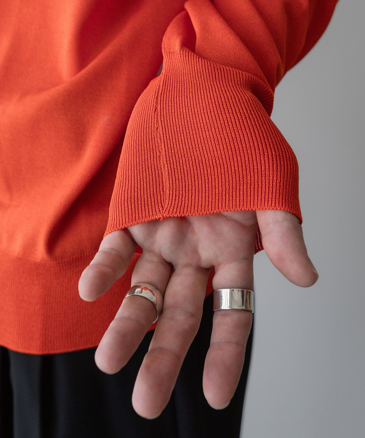 ssstein(シュタイン)の24AWコレクション WOOL SILK KNIT CREW NECK LS - ORANGE 公式通販サイトsession福岡セレクトショップ