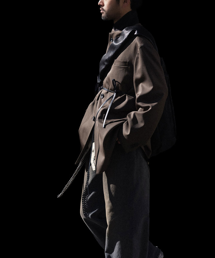 ssstein(シュタイン)のOVERSIZED SINGLE BREASTED LONG JACKET - DARK BROWNの公式通販サイトsession福岡セレクトショップ