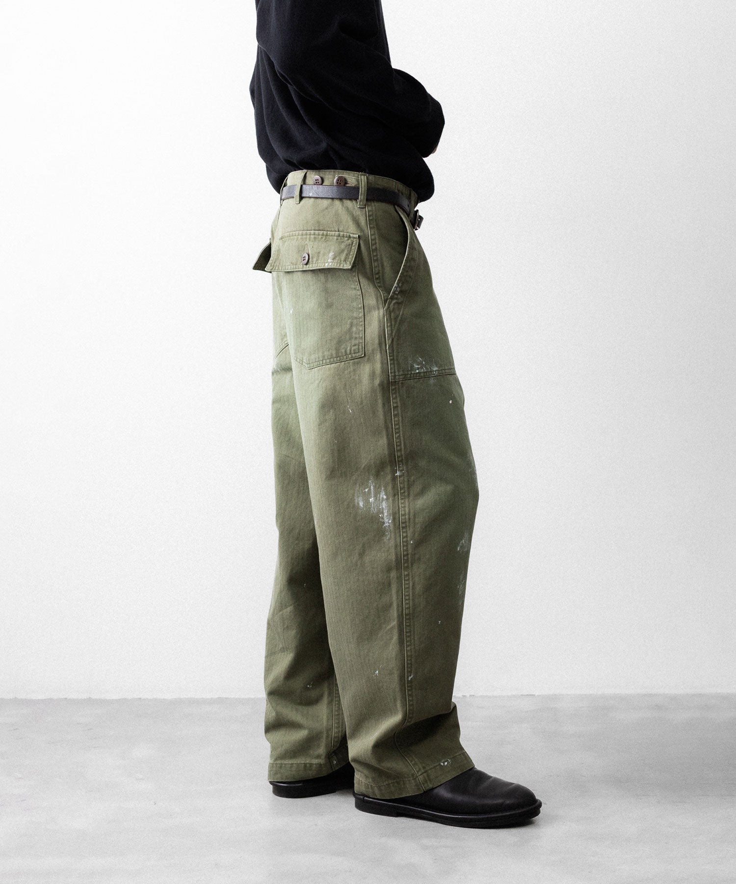 INTÉRIM/インテリム】 MILK PAINT VINTAGE WASH ORGANIC COTTON US