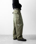 画像をギャラリービューアに読み込む, INTÉRIM - インテリムのMILK PAINT VINTAGE WASH ORGANIC COTTON US ARMY M-47 HBT BAKER PANTSのOLIVE公式通販サイトsession福岡セレクトショップ
