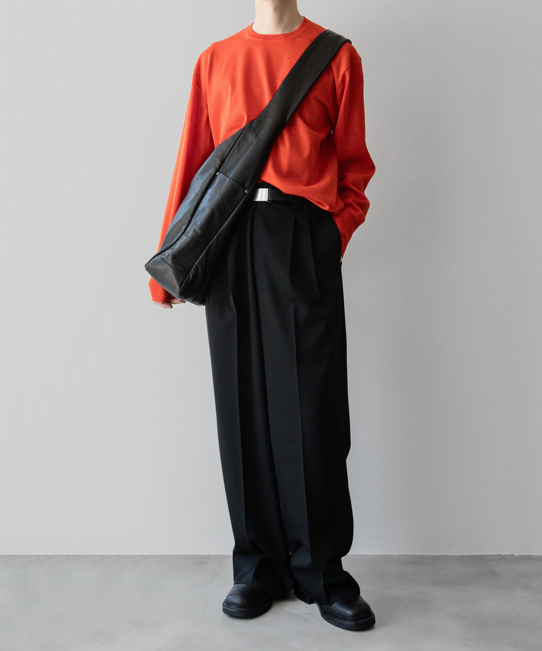 ssstein(シュタイン)の24AWコレクション WOOL SILK KNIT CREW NECK LS - ORANGE 公式通販サイトsession福岡セレクトショップ