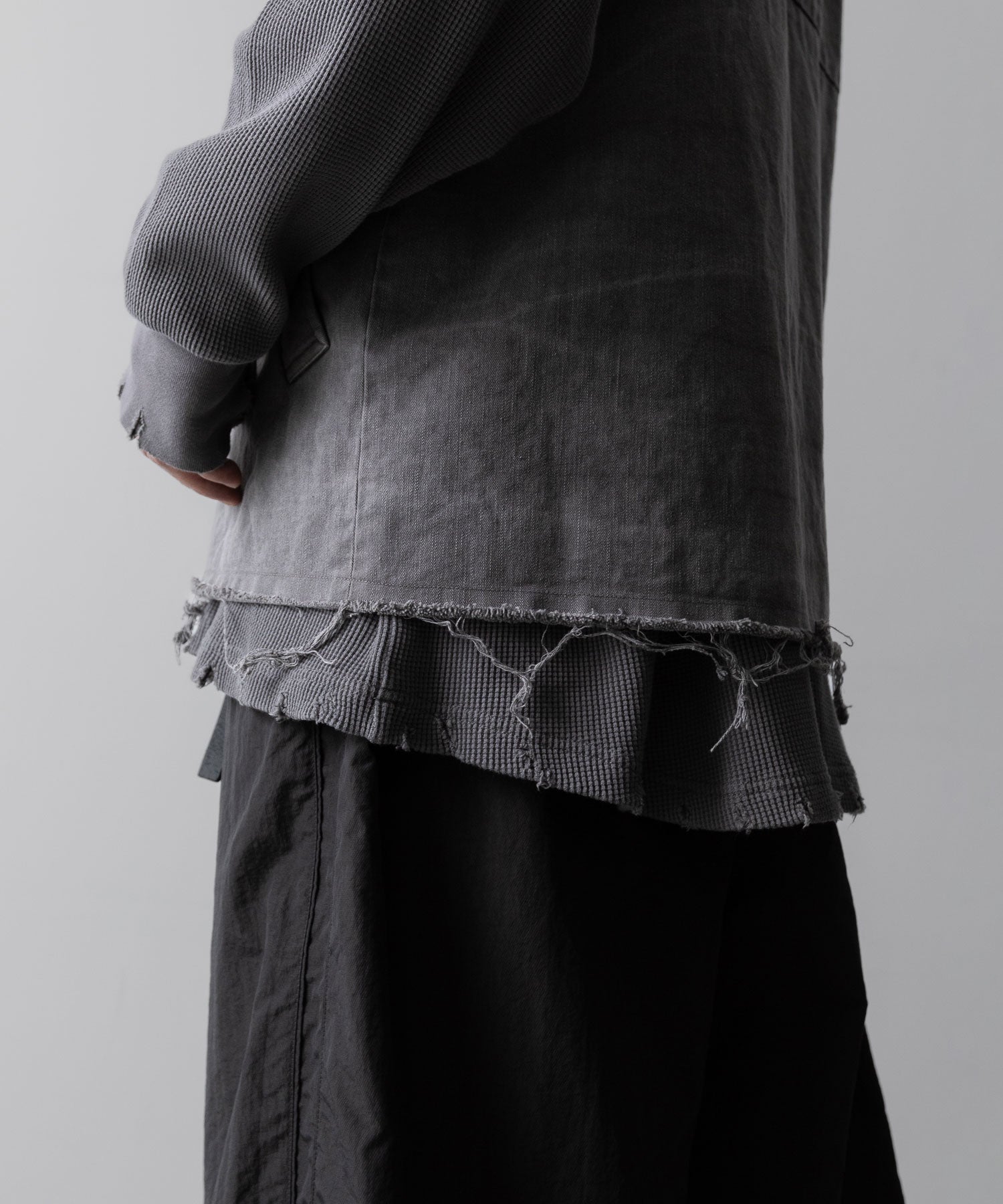 Fujimoto フジモトのOVERDYED WRAP VEST - BLACKの公式通販サイトsession福岡セレクトショップ