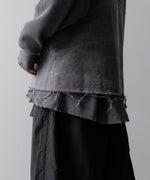 画像をギャラリービューアに読み込む, Fujimoto フジモトのOVERDYED WRAP VEST - BLACKの公式通販サイトsession福岡セレクトショップ
