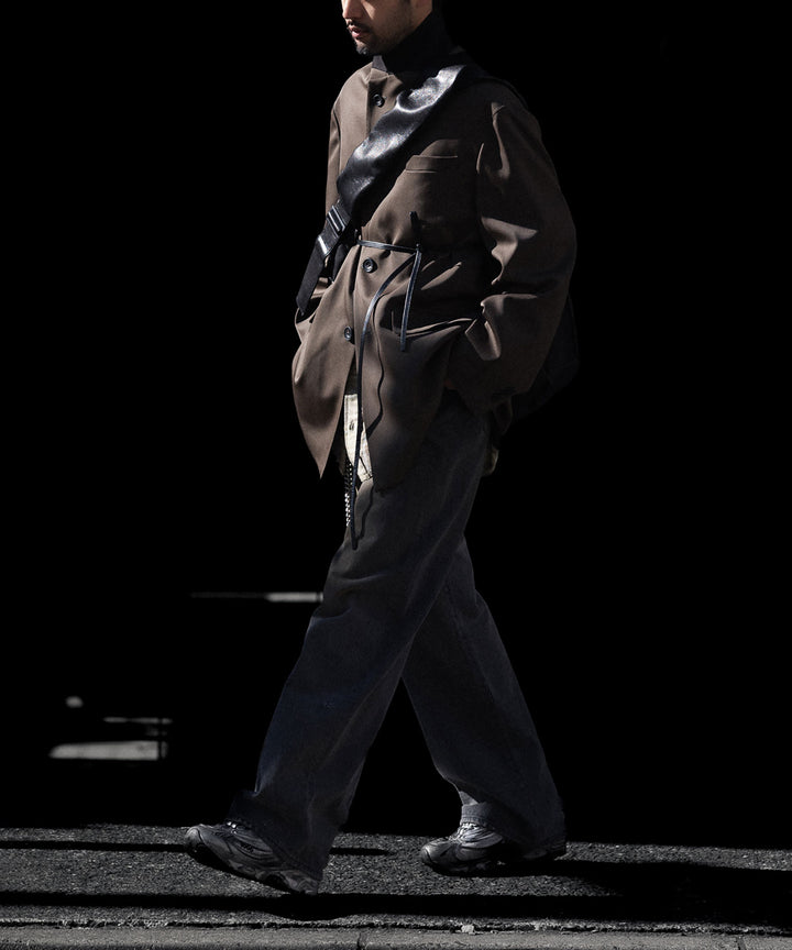 ssstein(シュタイン)のOVERSIZED SINGLE BREASTED LONG JACKET - DARK BROWNの公式通販サイトsession福岡セレクトショップ