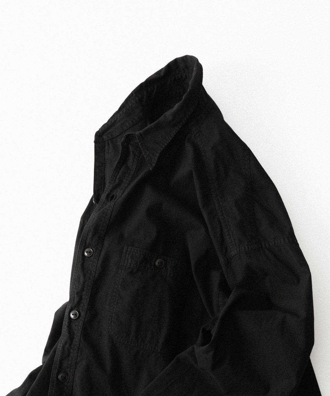 INTÉRI インテリムのBLACK SURFAR GARMENT DYE HYPER BIG MIL WORK SHIRT TYPE2のBLACK公式通販サイトsession福岡セレクトショップ