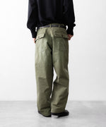 画像をギャラリービューアに読み込む, INTÉRIM - インテリムのMILK PAINT VINTAGE WASH ORGANIC COTTON US ARMY M-47 HBT BAKER PANTSのOLIVE公式通販サイトsession福岡セレクトショップ
