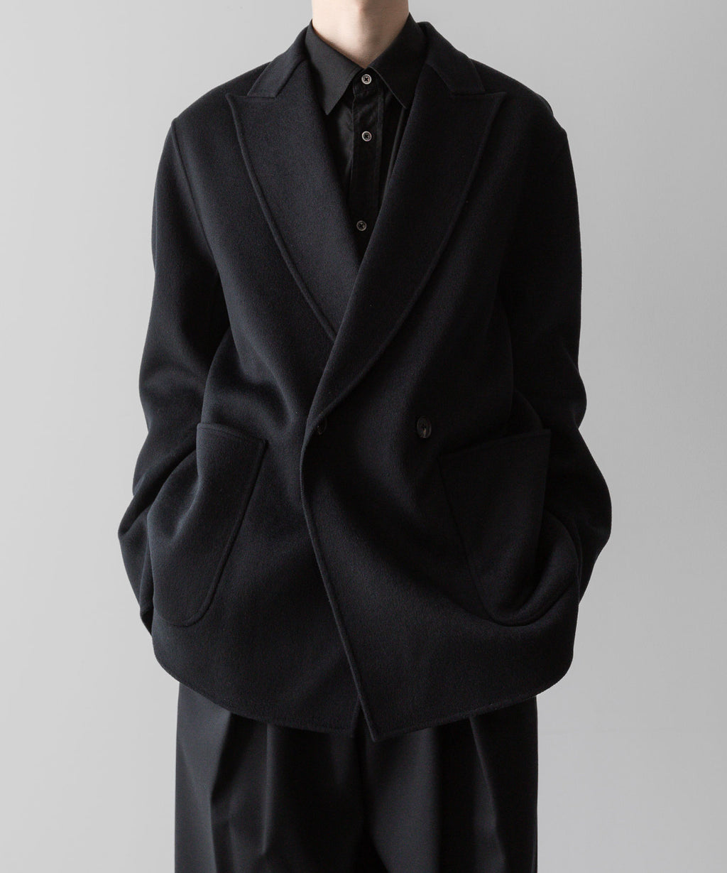 ssstein(シュタイン)の24AWコレクション REVERSIBLE PEAK LAPEL JACKET - BLACK × BLACK 公式通販サイトsession福岡セレクトショップ