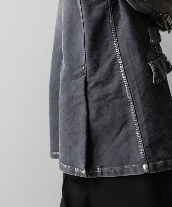 SUBLATIONS サブレーションズのMOLESKINE PRISONER COVERALL JACKET - BLACKの公式通販サイトsession福岡セレクトショップ