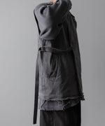 画像をギャラリービューアに読み込む, Fujimoto フジモトのOVERDYED WRAP VEST - BLACKの公式通販サイトsession福岡セレクトショップ
