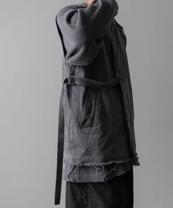 Fujimoto フジモトのOVERDYED WRAP VEST - BLACKの公式通販サイトsession福岡セレクトショップ