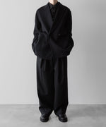 画像をギャラリービューアに読み込む, ssstein(シュタイン)の24AWコレクション REVERSIBLE PEAK LAPEL JACKET - BLACK × BLACK 公式通販サイトsession福岡セレクトショップ
