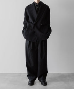 ssstein(シュタイン)の24AWコレクション REVERSIBLE PEAK LAPEL JACKET - BLACK × BLACK 公式通販サイトsession福岡セレクトショップ