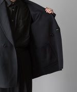 画像をギャラリービューアに読み込む, ssstein(シュタイン)の24AWコレクション REVERSIBLE PEAK LAPEL JACKET - BLACK × BLACK 公式通販サイトsession福岡セレクトショップ
