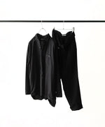 画像をギャラリービューアに読み込む, INTÉRIM インテリムのBLACK SURFAR GARMENT DYE BELTED FRENCH ARMY MIL BAGGY TROUSERのBLACK公式通販サイトsession福岡セレクトショップ
