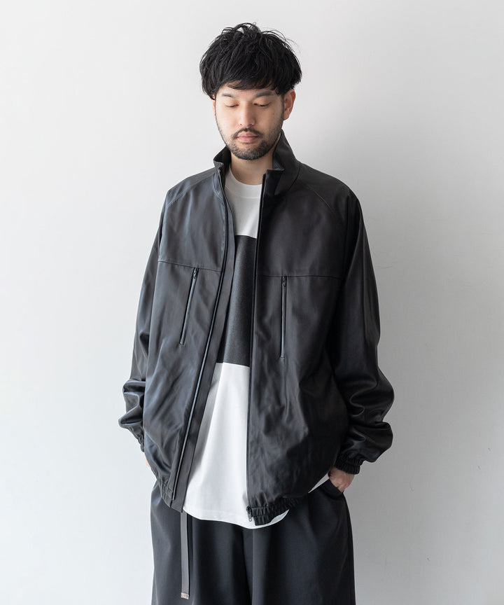 【stein】 LEATHER WINDBREAKER JACKET - BLACK シュタイン 23AW sessionセッション福岡セレクトショップ 公式通販サイト