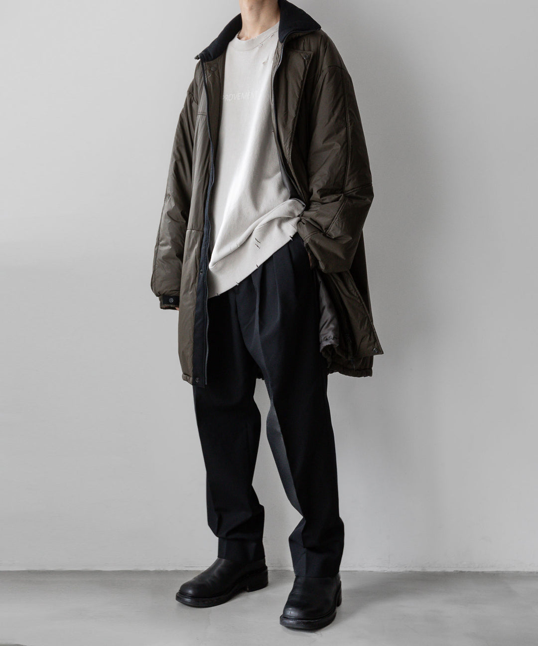 stein(シュタイン)の23AWコレクションDOUBLE WIDE TROUSERSのBLACK sessionセッション福岡セレクトショップ 公式通販サイト
