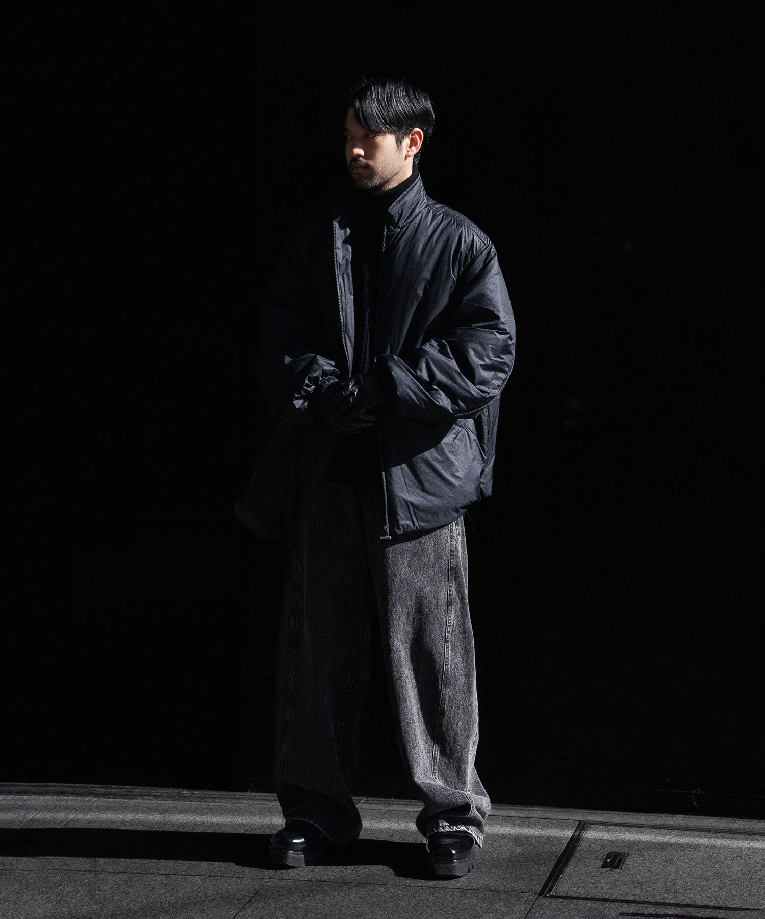 ssstein-シュタインのWOOL/ALPACA KNIT LOOSE TURTLE NECK POのBLACK公式通販サイトsession福岡セレクトショップ
