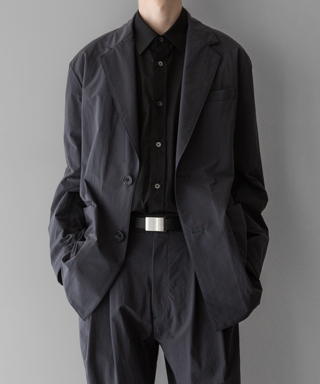 【stein】ssstein シュタインのWINDPROOF NYLON EASY JACKETのDARK GREY KHAKI 公式通販サイトsession福岡セレクトショップ