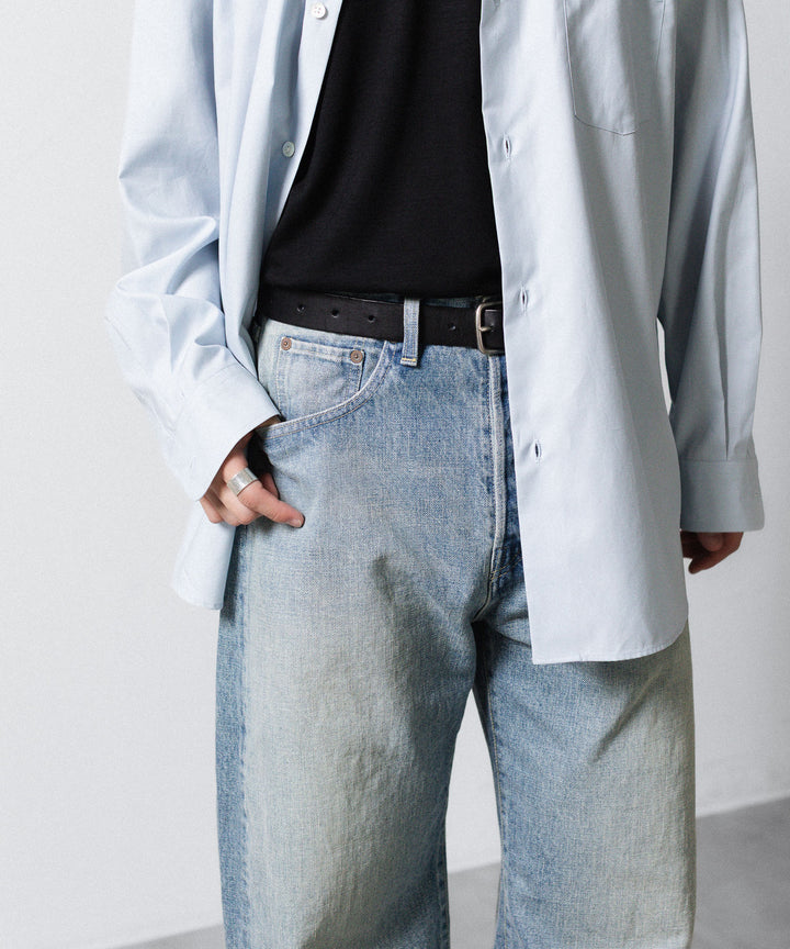 【ssstein】 ROUND DENIM PANTS - INDIGO