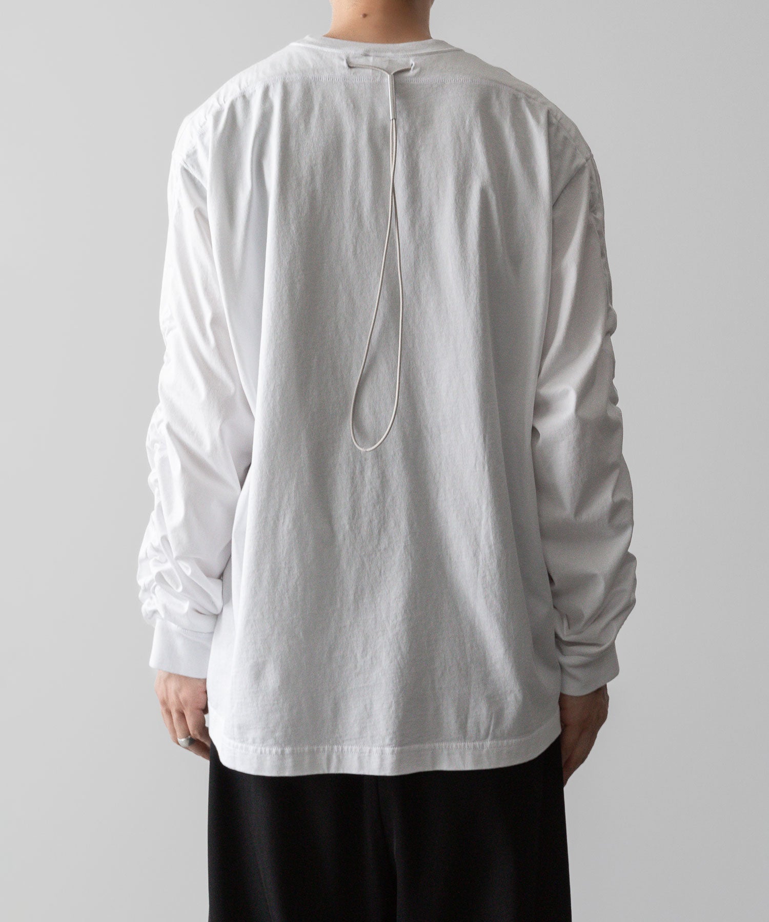 VEIN ヴェインのSUEDED CO JERSEY VESSEL L/S TEE - WHITEの公式通販サイトsession福岡セレクトショップ