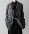 【SUBLATIONS】MOLESKINE PRISONER COVERALL JACKET - BLACK