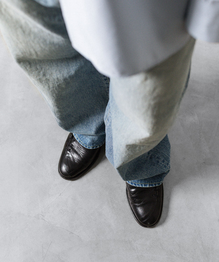 【ssstein】 ROUND DENIM PANTS - INDIGO