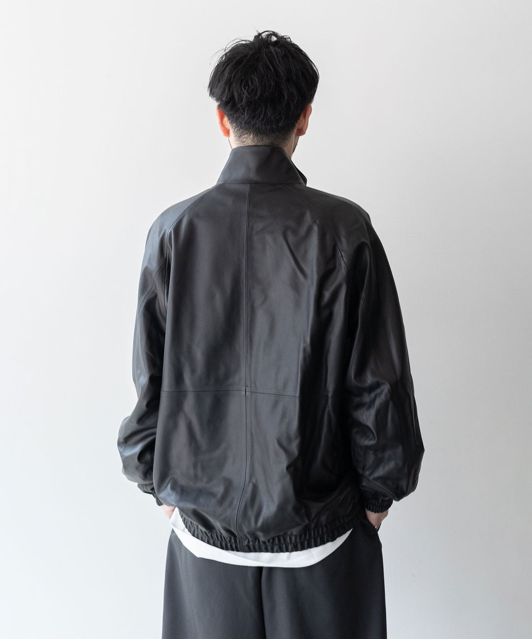 【stein】 LEATHER WINDBREAKER JACKET - BLACK シュタイン 23AW sessionセッション福岡セレクトショップ 公式通販サイト