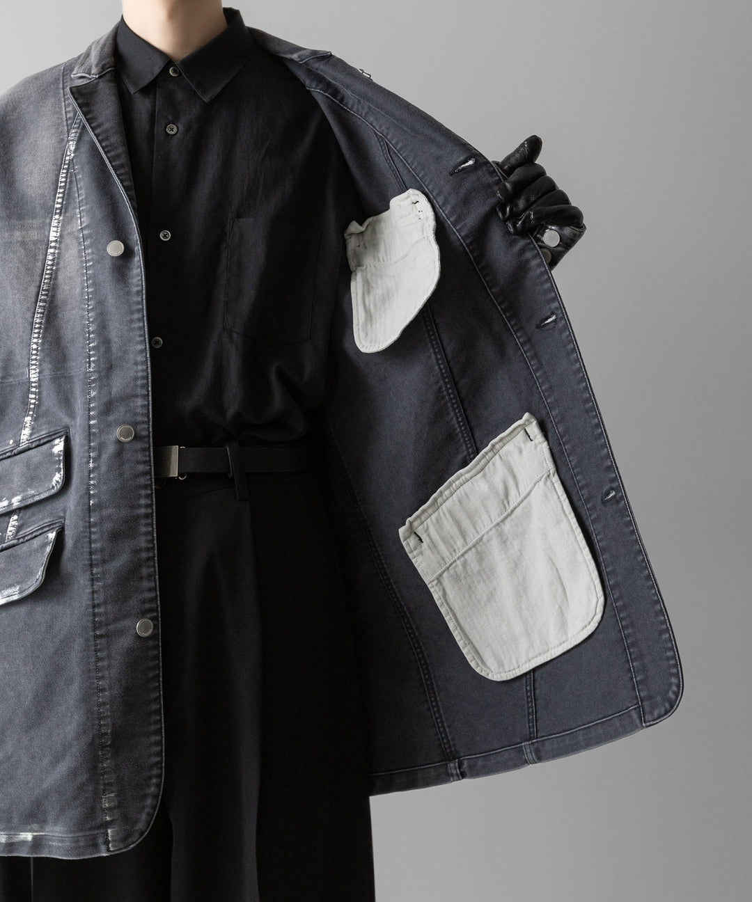 SUBLATIONS サブレーションズのMOLESKINE PRISONER COVERALL JACKET - BLACKの公式通販サイトsession福岡セレクトショップ