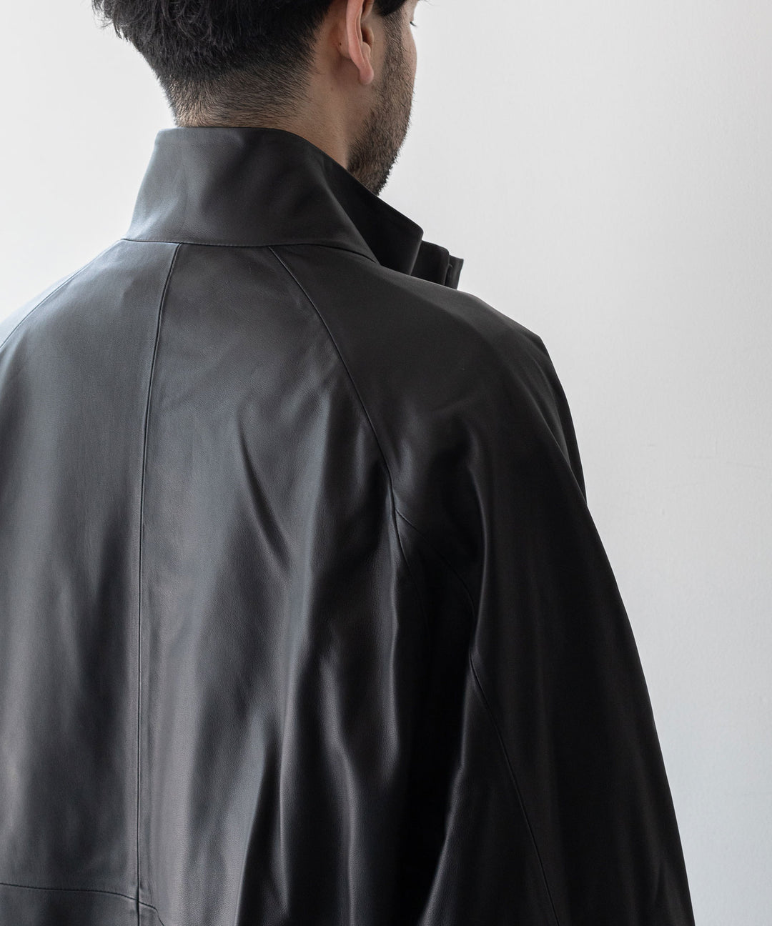 【stein】 LEATHER WINDBREAKER JACKET - BLACK シュタイン 23AW sessionセッション福岡セレクトショップ 公式通販サイト