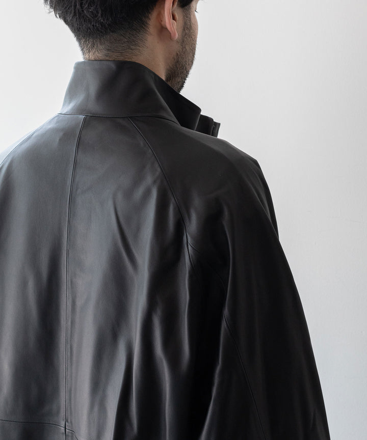 【stein】 LEATHER WINDBREAKER JACKET - BLACK シュタイン 23AW sessionセッション福岡セレクトショップ 公式通販サイト