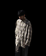 画像をギャラリービューアに読み込む, 【CODA】YELLOW BROWN CHECKED WASHED THRASHED STRUCTURED SHIRT - YELLOW BROWN CHECK
