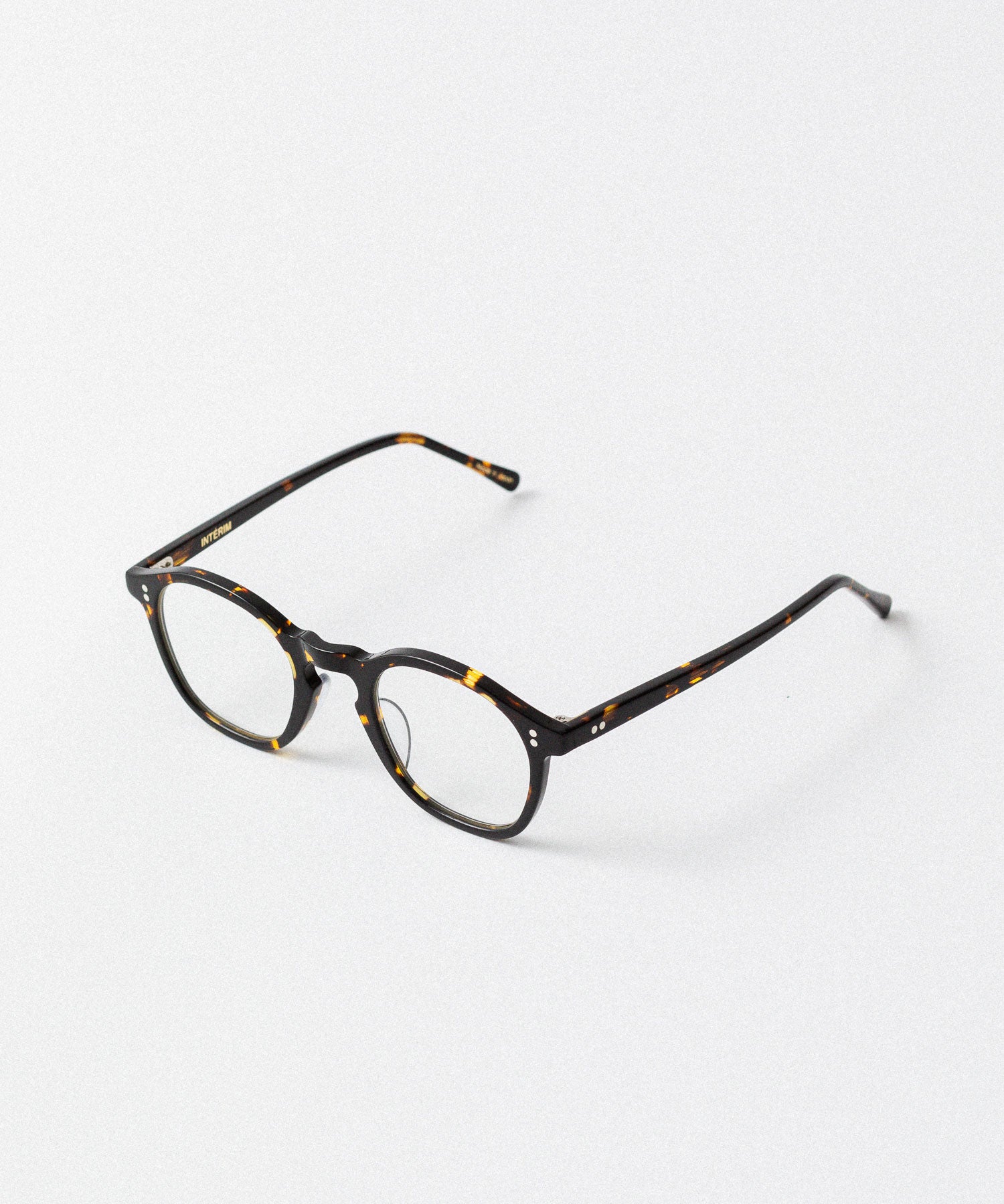INTÉRIM インテリム FRAME FRANCE PARISIAN CLEAR GLASSESのBLACK 公式通販サイトsession福岡セレクトショップ
