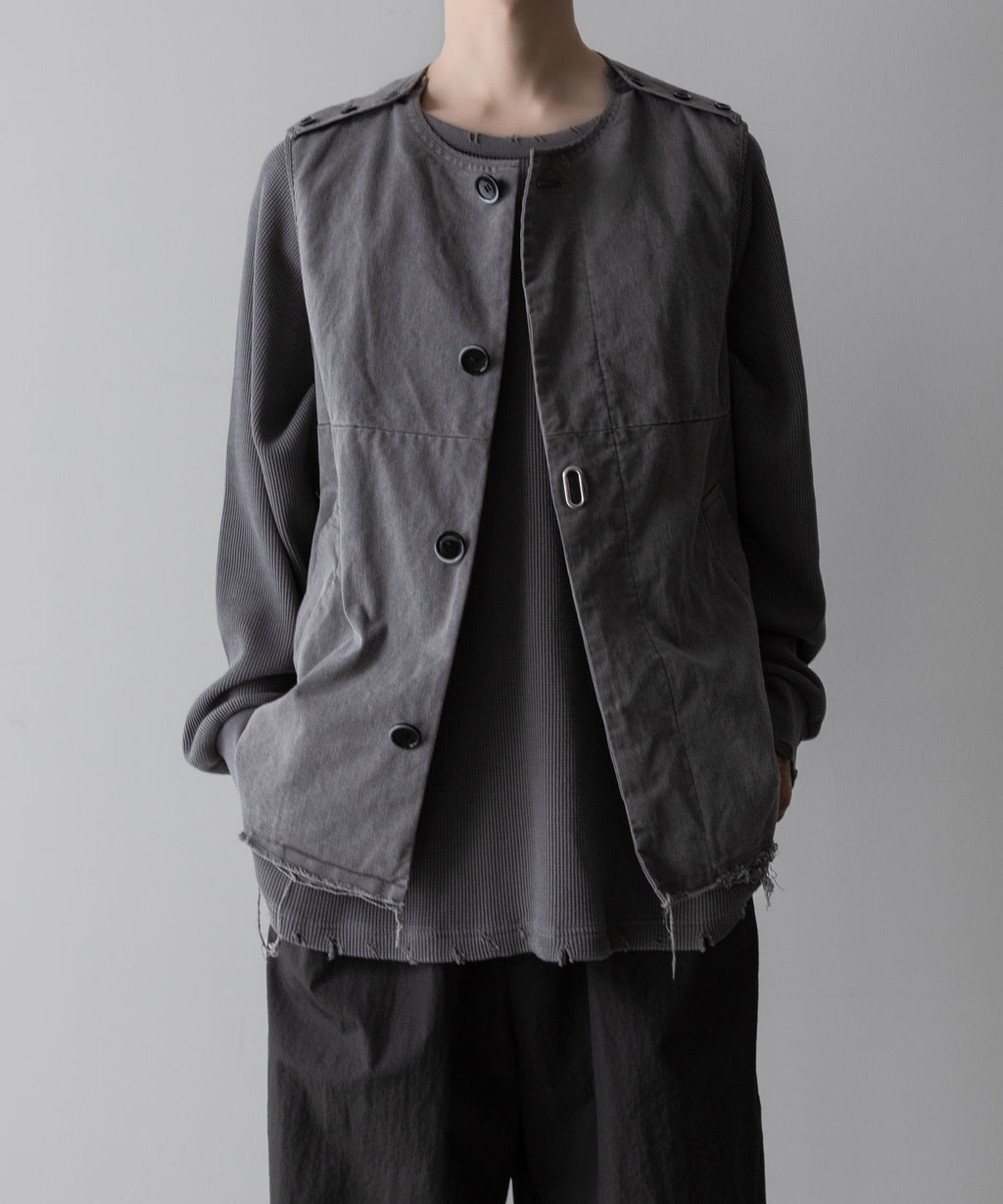 Fujimoto フジモトのOVERDYED WRAP VEST - BLACKの公式通販サイトsession福岡セレクトショップ