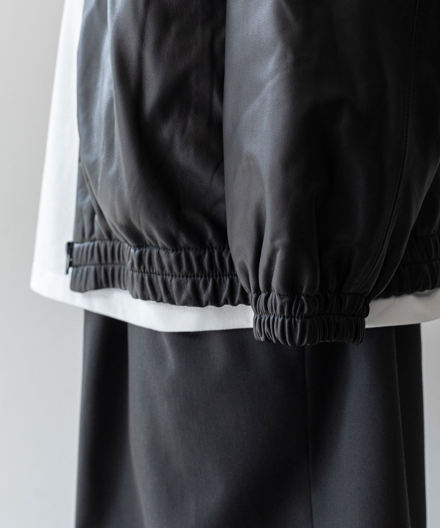 【stein】 LEATHER WINDBREAKER JACKET - BLACK シュタイン 23AW sessionセッション福岡セレクトショップ 公式通販サイト