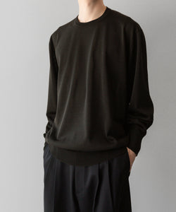 ssstein(シュタイン)の24AWコレクション WOOL SILK KNIT CREW NECK LS - MILITARY KHKAI 公式通販サイトsession福岡セレクトショップ