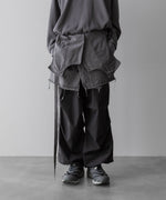 画像をギャラリービューアに読み込む, Fujimoto フジモトのOVERDYED WRAP VEST - BLACKの公式通販サイトsession福岡セレクトショップ
