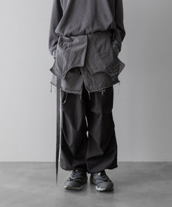 Fujimoto フジモトのOVERDYED WRAP VEST - BLACKの公式通販サイトsession福岡セレクトショップ